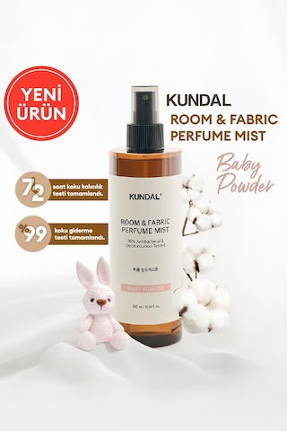 Oda Ve Kumaş Kokusu Kundal Room & Fabric Perfume Mist Baby Powder 300 Ml Pudra