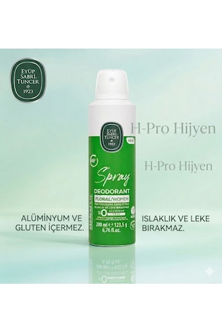 Eyüp Sabri Tuncer Floral Bakım Seti: Deodorant Sprey 200 Ml + Roll-on 75 Ml,h-pro Hijyen