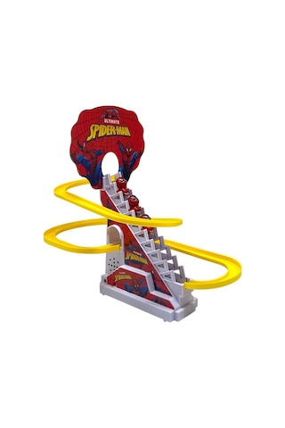 Dön Dolaş Spiderman Oyunu Merdivenden Çıkıp Kaydıraktan Kayan Spiderman Işıklı Müzikli Spider - Man