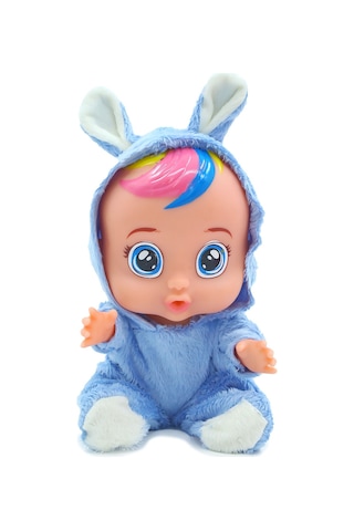 Global Toys Mavi Tulumlu Göz Yaşı Döken Ve Konuşan Et Bebek Konuş