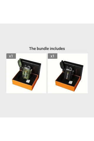 Techbloom Dual Arc Usb Şarj Edilebilir Çakmak Kamuflaj Siyah Taşınabilir Rüzgara Dayanıklı Kampçılık Ve Doğa Yürüyüşü İçin Altın