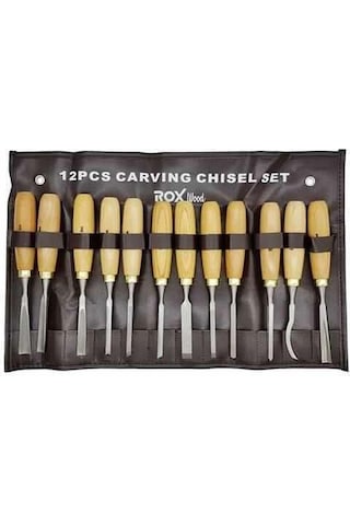 Rox Wood Ahşap Oyma Iskarpela Seti 210 Mm- 12 Parça