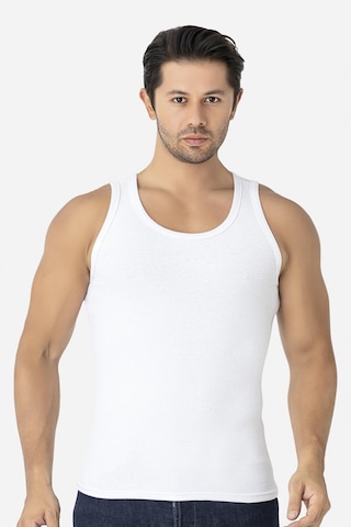 Erkek Beyaz Fitilli Kaşkorse Atlet 3'lü Paket Esnek Ve Yumuşak Kumaş Beyaz