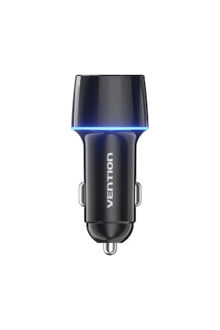 Vention 48w Çift Portlu Type-c 30w + Usb-a 18w Hızlı Araç Şarj Cihazı - Siyah
