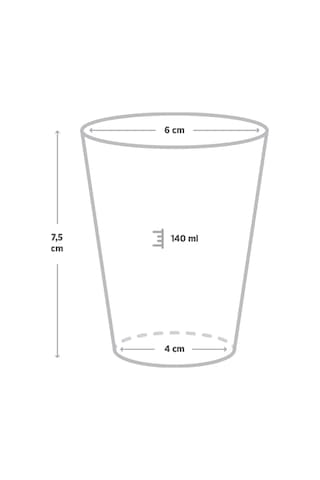 Ince Shot Bardağı Şeffaf 140 Ml - 20 Adet