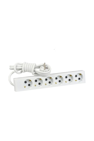 Günsan  Altılı Çocuk Korumalı Topraklı Grup Priz 5 Metre