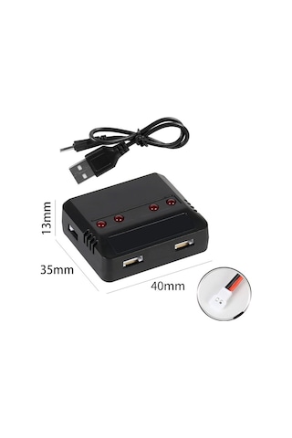Sones Bir İla Dört 3.7v Lityum Pil Uçak Usb Şarj Cihazı Xh2.54 Portu