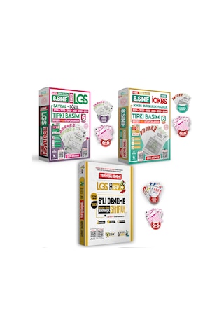 2026 8.Sınıf LGS - İOKBS Tıpkı Basım ve ÖZGÜN Yeni Nesil Deneme Seti 23lü (9+8+6) ALTIN PAKET TG