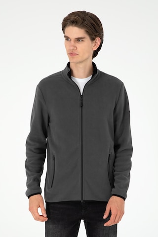 U.S. Polo Assn. Erkek Antrasit Basic Polar Hırka 50298066-VR006