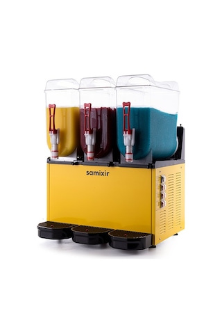 Samixir Triple Üçlü 12+12+12 Lt Slush Buzlaş Karlamaç Makinesi Slush-36-y