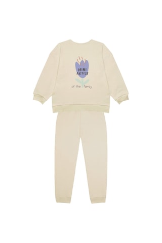 Antebies "mini Artist" Sweatshirt Eşofman Set Krem