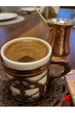 2 Kişilik Kahve Fincan Seti Kahverengi