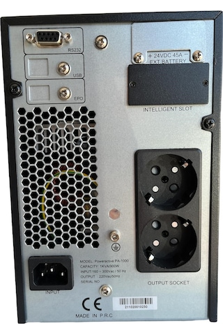 Artı Regülatör 1KVA 5-15 DK LCD (2x12V/7ah) 1.1 Faz On-Line Kesintisiz Güç Kaynağı UPS