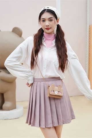 Dancemonkey Sevimli Mini Omuz Askılı Bozuk Para Çantası - Kadın Ve Kız Çocuk Haki Haki