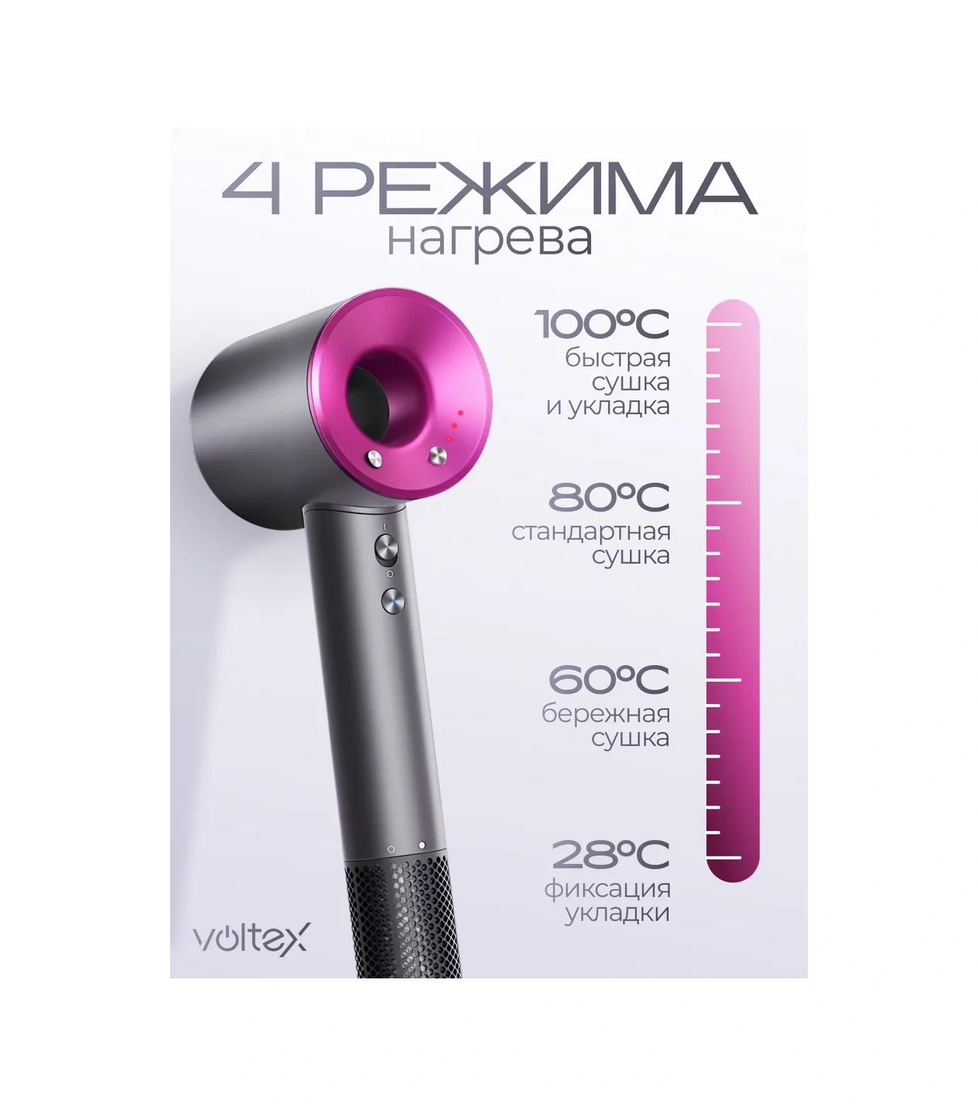 Voltex Profesyonel Saça Özel 5'i 1 Arada İyonlaştırılmış Saç Kurutma Makinesi. 311641158