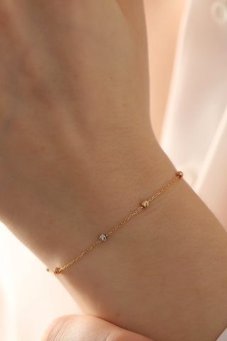 Miletkuyumculuk 14 Ayar Altın Dorika Bileklik Sarı Altın