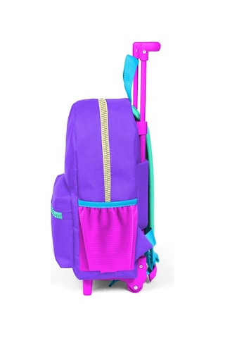 Coral High Minik Yuva Çekçekli Sırt Çantası Mor Renk Detaylı Iki Bölmeli 24034 Çok Renkli