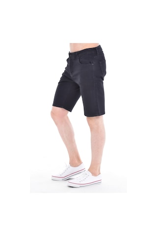 Cedy Denim Erkek Kot Şort Slim Fit Jean Şort - C342 Siyah