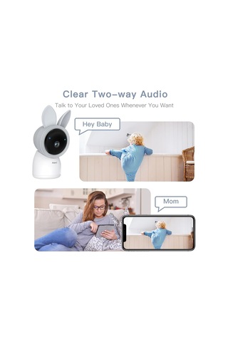 Arentı Wifi Bebek Video Monitörü, Gece Görüşlü - Eklenti Kamera