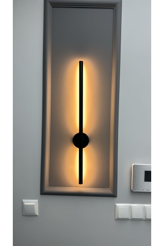 12 W Siyah Dekoratif Led Duvar Aplik 3000k Gün Işığı 220 Volt Siyah