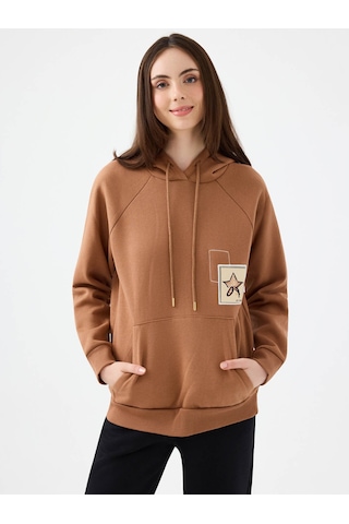 Loft Kahverengi Kadın Sweatshirt Lf2040768 Kahverengi