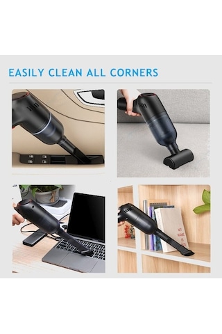 Didadodo Shanen Km119 Şarjlı Kablosuz Araba Elektrik Süpürgesi, Enerji Tasarruflu