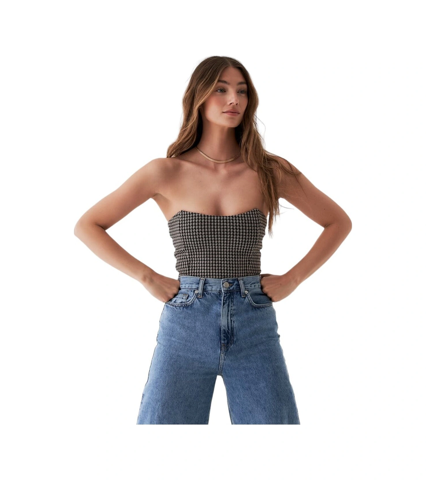 Mamayaga Kadın Straplez Korse Etkili Spor Şık Croptop Büstiyer Vizon