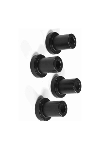 Springsun Karbon Çelik Kayar Barn Kapısı Ray Spacerı, Pom Kaplama, Duvar Ray Sabitleme Aksesuarı, 4 Adet Paket