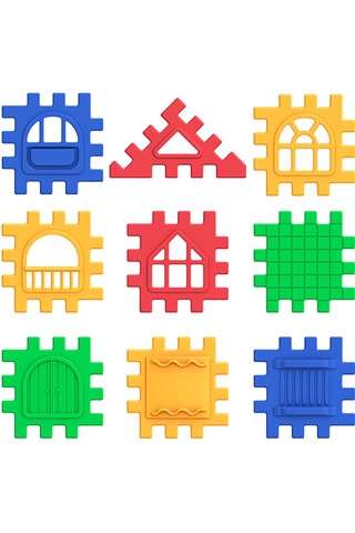 Dede Puzzle City 128 Parça 5 Adet