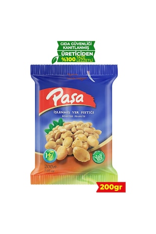 Paşa Kuruyemiş İşlenmiş Yer Fıstığı 200 G