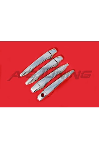 Citroen C4 Krom Kapı Kolu Tk 2010 - 2020 4 Kapı Paslanmaz Çelik