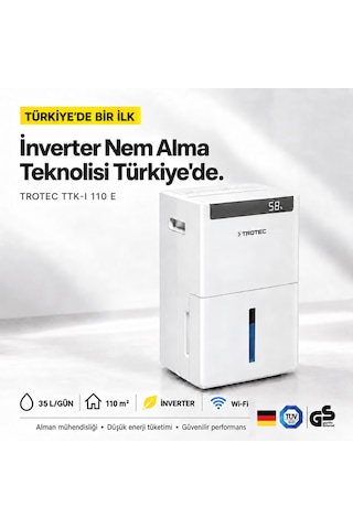 Trotec İnverter Nem Alma Cihazı Ttk-ı 110 Wifi Beyaz
