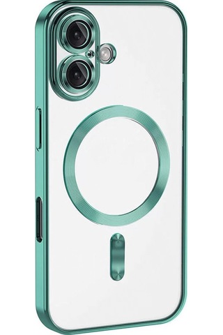 Newface Apple Uyumlu iPhone 16 Plus Kılıf Kross Magneticsafe Kapak - Turkuaz
