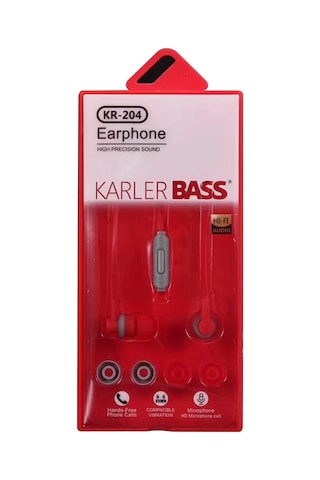 Karler Bass Kr-204 Kablolu Kulaklık Gldısptm - 81 - Kırmızı