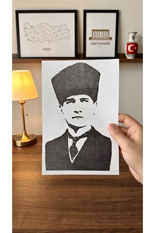 Atatürk Silüet Siyah Vinil Sticker 0 Atatürk Silüet Siyah Vinil Sticker 0