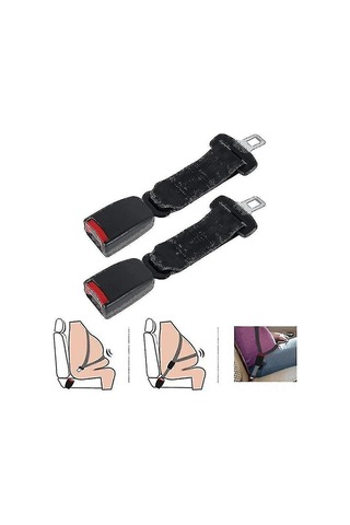 Ximistore9 Evrensel Emniyet Kemeri Uzatma Kayışı - 2'li Paket - 23cm - Konforlu Ve Güvenli Sürüş
