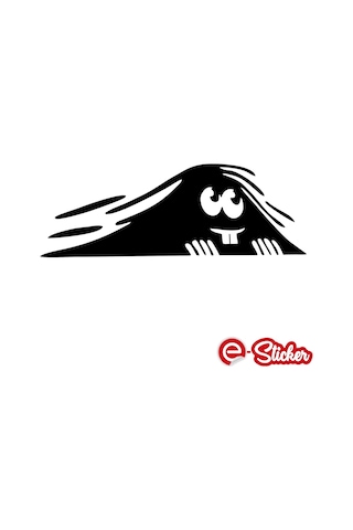 Bagajdan Bakan Adam Dişlek Sticker Oto Sticker