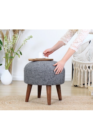 Lorencehome Deff Puf - Gri / Lorencehome