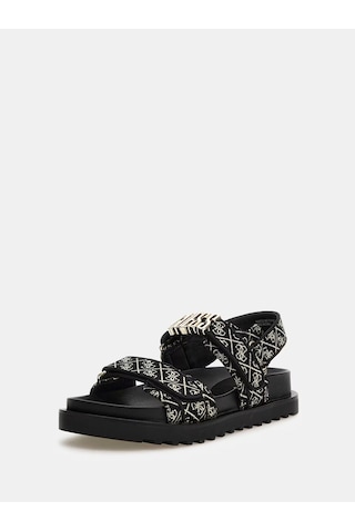 Guess Fabelıs Kadın Sandalet Fl6fbsfal03 Fl6fbsfal03 Blkpl Blkpl Çok Renkli