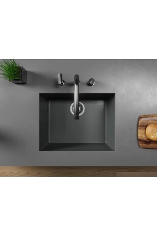 Black Stone Petra 50 x 40 Granit Eviye Antrasit Gri