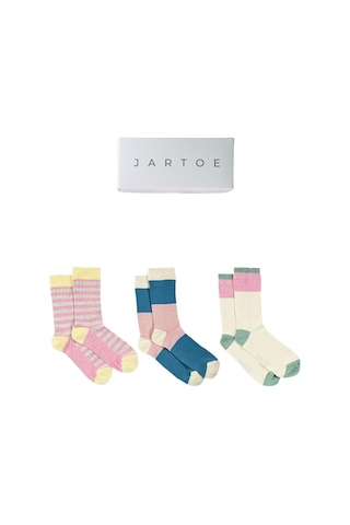 Kadın Gaudi 3'lü Soket Çorap Renkli