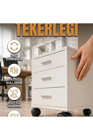 4 Cm Kilitsiz Döner Tekerlek Ayak Seti 4 Lü Sessiz Mobilya Destek Ayağı Çok Renkli