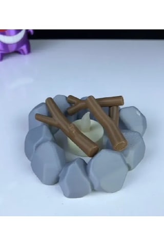Odun Işığı Dekor - Işıklı Masaüstü Süsü