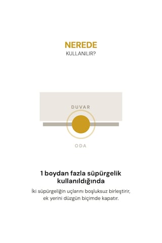 Vilo Süpürgelik Birleştirme Aparatı 2 Adet Linela 413 Açık Gri Uyumlu