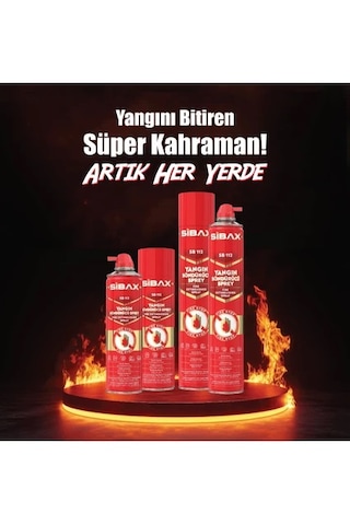 Sb112 Yangın Söndürücü Sprey 1000 Ml Cilde Zararsız Çevre Dostu Y