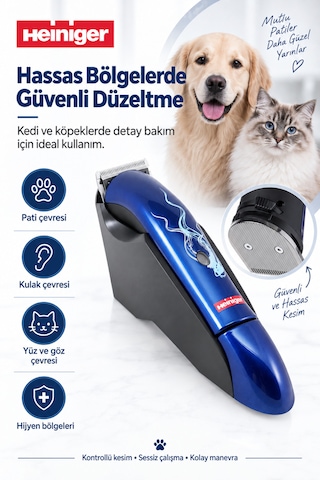 Heiniger Style Midi Kablosuz Evcil Hayvan Tıraş Makinesi