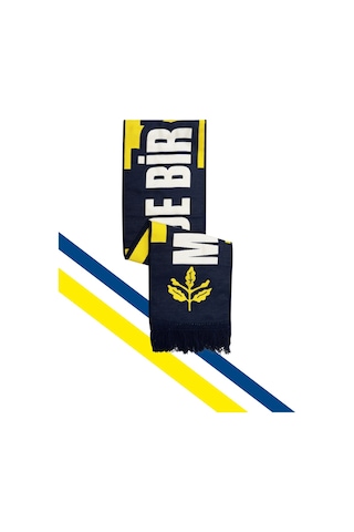 Fenerium Fenerbahçe Sarı Lacivert Palamutlu Unisex Dokuma Atkı