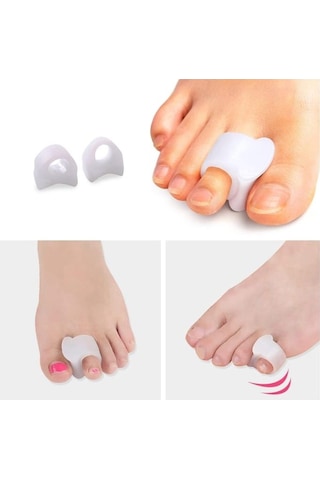 Ayak Orta Parmak Yüzük Parmak Arası Makaralı Silikon Nasır Tahriş