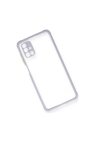 Newface - 233 - Samsung Galaxy M51 Kılıf Miami Şeffaf Silikon - Kmrsfres - - Lila