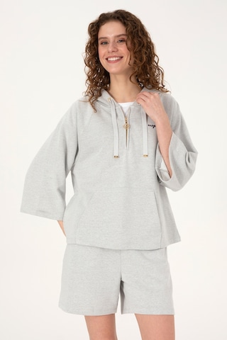 U.S. Polo Assn. U.s. Polo Assn. Kadın Gri Melanj Sweatshirt 50319959-vr086